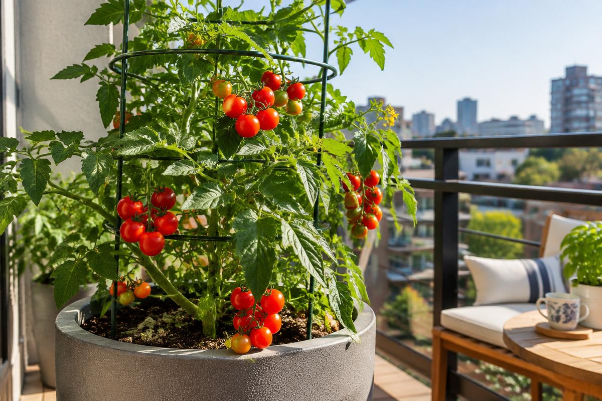 Growing cherry tomatoes in containers